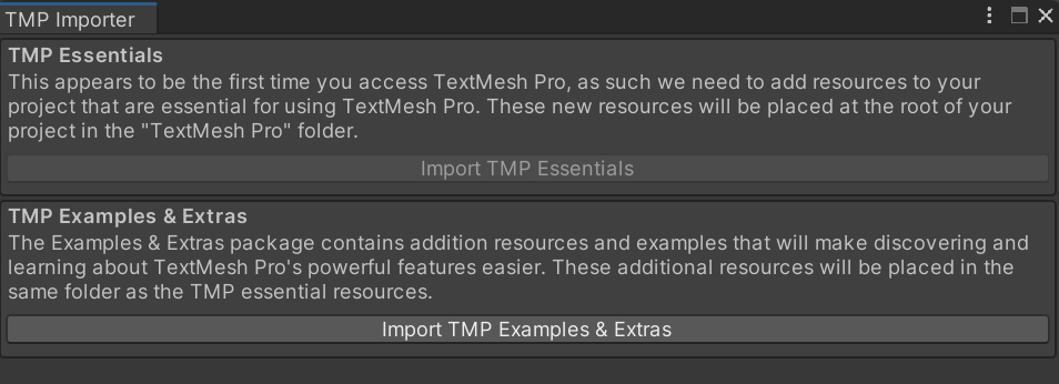 TMP Importer画面